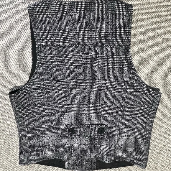 Michael Kors Women's Size 8 Black Tweed Lined Fitted Acrylic Blend Button - Picture 6 of 16